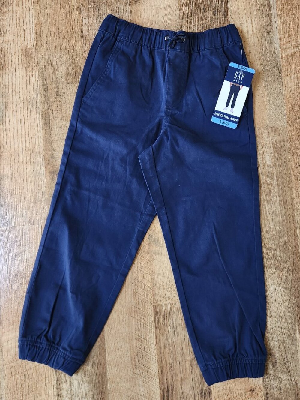 Gap Kids Midnight Blue Stretch Twill Jogger Size S (6/7)